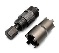 WaruiTT 2PCS 24mm&27mm Flywheel Puller Tool and 20mm&24mm Remover Clutch Lock Nut Tool for Honda Yamaha Motorcycle ATV Dirt Bike