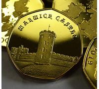 WARWICK CASTLE 24ct Gold Commemorative Coin Albums/50p Coin Hunt Collectors 2019 CASTLE SERIES