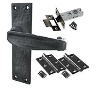 Warwick Door Handle Set - Latch Door Pack - Black Antique
