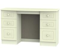 Warwick Dressing Table - 6 Drawer - Double - Cream