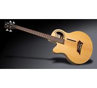 Warwick RockBass Alien Deluxe Hybrid Thinline, Lefthand, 4-String - Natural Transparent Satin