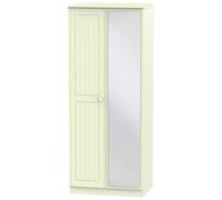 Warwick Wardrobe - 2 Door - 1 Mirror - Cream