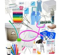 Warwick Whelping Boxes Deluxe Puppy Whelping kit with Puppy Milk, & Delee Mucus Extractor 3404 & Whelping Collars