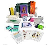 Warwick Whelping Boxes Pet First Aid Kit Comprehensive with paw print bandage CPR guide and Toxic foods leaflets included
