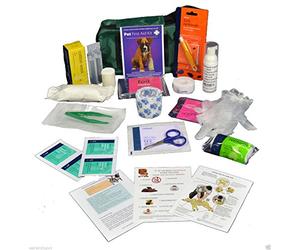 Warwick Whelping Boxes Pet First Aid Kit Comprehensive with paw print bandage CPR guide and Toxic foods leaflets included