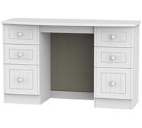Warwick White 6 Drawer Double Dressing Table