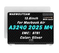 WARWOLFTEAM for MacBook Air A3240 EMC 8781 LCD Screen Assembly, Silver