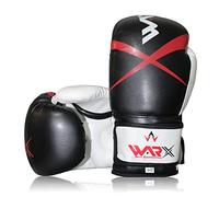 WARX Boxing Gloves Sparring Muay Thai Pro Training MMA Kickboxing Heavy Punching Bag Professional Gloves Black (16 oz)