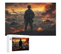 Warzone Battlefield: Gift for Winter Evenings, 1000 PCS Displayable Picture Puzzle - for A Rewarding Weekend Challenge