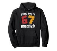 Was 6 Now I'm 7 67 Brick Builder Bricks Building Blocks Pullover Hoodie