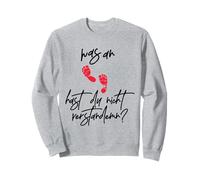 Was Anm Verstehst Du Nicht Saying Pregnancy Announcement Sweatshirt