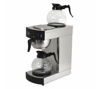 WAS Germany Filter Coffee Machine 1.8L Stainless Steel 2 Coffee Pots Hot Plate