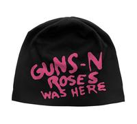 Was Here Jersey Beanie Hat Guns N' Roses Black One Size