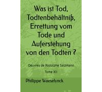 Was ist Tod, Todtenbehältniß, Errettung vom Tode und Auferstehung von den Todten ?: Gott hat den Tod nicht geschaffen . Weisheit 1, 13. (Œuvres de Frédéric Rodolphe Salzmann)