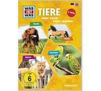WAS IST WAS DVD-Box Tiere: Hunde, Pferde, Katzen, Heimtiere. 100 Minuten spannende Unterhaltung auf Deutsch und Englisch