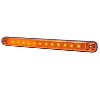 WAS W115 12v / 24v Amber Orange LED Reflector Side Marker Light Lamp