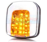 WAS W169 SQUARE NEON LED FRONT SIDE AND INDICATOR COMBINATION LIGHT LAMP TRACTOR