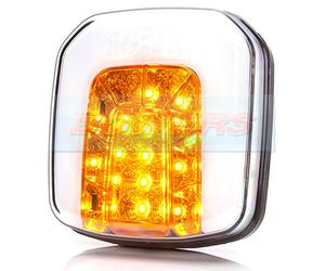 WAS W169 SQUARE NEON LED FRONT SIDE AND INDICATOR COMBINATION LIGHT LAMP TRACTOR