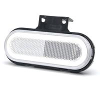 WAS W198 12v/24v White Front Neon LED Marker Light Lamp Van Lorry Truck Trailer