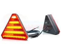 WAS W244 12v 24v Universal LED Triangle Rear Combination Light Lamp Trailer
