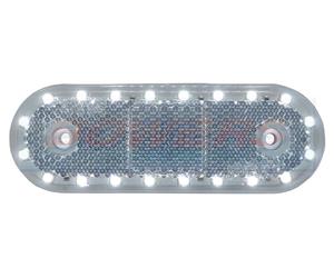 WAS W47WW 12V 24V WHITE CLEAR LED FRONT MARKER LIGHT LAMP CAR VAN TRUCK TRAILER