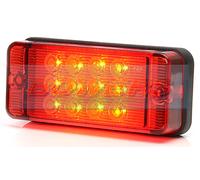 WAS W83D 12V 24V RECTANGULAR COMPACT LED FOG LAMP LIGHT TRAILER KIT CAR CARAVAN