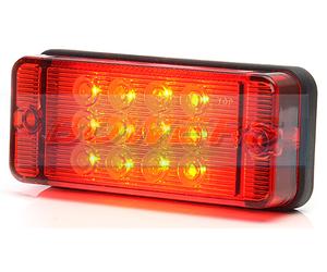 WAS W83D 12V 24V RECTANGULAR COMPACT LED FOG LAMP LIGHT TRAILER KIT CAR CARAVAN