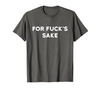 was Zum Teufel for Fuck's Sake Funny Curse Word Profanity T-Shirt, Men, Asphalt Grey, 6X-Large