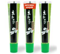 Wasabi-O Real Wasabi Paste - Authentic Japanese Wasabi Paste for Sushi & Dishes - Spicy, Fresh & Bold Flavour - Perfect for Sushi Rice, Japanese Snacks - All-Natural Ingredients, 3 x 43g