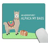 Wasach Alpaca - Mouse Pad - Funny Llama Present - Travel Presents for Mom - Mousepad - Office Decor - Desk Accessories - Cute Llama Present