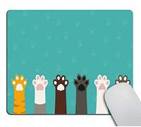 Wasach Extended Rectangle Gaming Mouse Pad Personalized Custom Design,Cat Paws Mouse pad,Gaming Mouse pad Non-Slip Thick Rubber Large Mousepad…