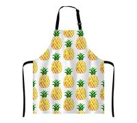 Wasach Funny Hipster Baking Apron, Novelty Cooking Chef Present For Men and Womens Baking Present Full BBQ Grilling Kitchen Aprons Pineapple