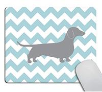 Wasach Gaming Mouse Pad Custom,Dachshund Chevron Personality Desings Gaming Mouse Pad 9.5 X 7.9 Inch (240mmX200mmX3mm)
