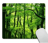Wasach Green Mouse Pad,Tropical Rainforest Trees Mouse Pad,Beautiful Fresh Green Personality Gaming Mouse Pad