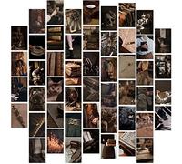 Waschbär 54PCS Dark Academia Aesthetic Pictures Wall Collage Kit, Retro Style Photo Collection Collage Dorm Decor for Teens and Young Adults, Wall Prints Kit, Small Posters for Room Bedroom Aesthetic