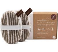 Waschies Face Cleansing & Exfoliating Pads - Set of 2 - Dual Sided Pads for Light & Gentle Exfoliation and Facial Cleansing - Washable, Reusable, Hypoallergenic & Suitable for All Skin Types