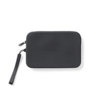 Waschies Medium Cosmetic Bag in Black - BPA Free Silicone Makeup & Skin Care Case - Washable, Reusable & Water Resistant - Ideal for Travel and Daily Use