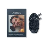 Waschies Reusable Face Cleansing Pads - Pack of 2 in Black - Washable, Soft & Hypoallergenic, Gentle Cleansing For All Skin Types - Alternative to Cotton Pads & Wipes