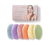 Waschies Reusable Makeup Remover & Face Cleansing Pad Pack of 6 Multicolour | Washable, Soft & Hypoallergenic, Gentle Cleansing For All Skin Types, Alternative to Cotton Pads & Wipes