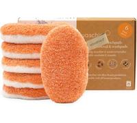 Waschies Reusable Makeup Remover & Face Cleansing Pads - Pack of 6 in Apricot - Washable, Soft & Hypoallergenic, Gentle Cleansing For All Skin Types - Alternative to Cotton Pads & Wipes