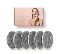 Waschies Reusable Makeup Remover & Face Cleansing Pads - Pack of 6 in Grey - Washable, Soft & Hypoallergenic, Gentle Cleansing For All Skin Types - Alternative to Cotton Pads & Wipes