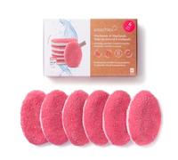 Waschies Reusable Makeup Remover & Face Cleansing Pads Pack of 6 Pink | Washable, Soft & Hypoallergenic, Gentle Cleansing For All Skin Types, Alternative to Cotton Pads & Wipes