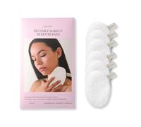 Waschies Reusable Makeup Remover/Face Cleansing Pads Pack of 6 White | Washable, Soft & Hypoallergenic, Gentle Cleansing For All Skin Types, Alternative to Cotton Pads & Wipes