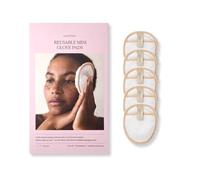 Waschies Reusable Makeup Remover Mini Glove Pads - Pack of 5 in White/Beige - Washable, Soft & Hypoallergenic, Gentle Cleansing For All Skin Types - Alternative to Cotton Pads & Wipes