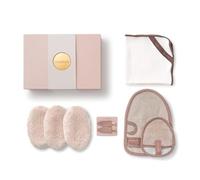Waschies Self Care Gift Set - Includes Reusable Makeup Pads, Mini Glove, Exfoliating Glove, Facial Cloth & Hair Clips - Eco-Friendly Cleansing Set for Face & Body - Suitable for All Skin Types