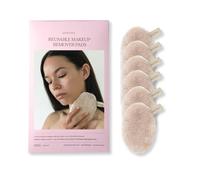waschies Washable make-up removal and cleaning pads, reusable, deep pore cleaning only with water, skin-friendly, hypoallergenic, super soft "Gold Edition", set of 6