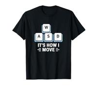 WASD It's What Moves Me Funny Gaming Player Keyboard Keys T-Shirt