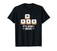 WASD It's What Moves Me Funny Gaming Player Keyboard Keys T-Shirt