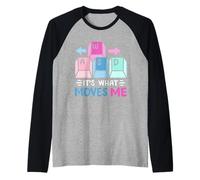 WASD It's What Moves Me Funny PC Video Gamer Nerd Men Women Raglan Baseball Tee