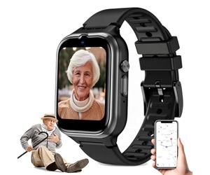 Wasd3Pods 4G Smart Watch with Fall Detection, Fall Alert Devices for Elderly, Gps Tracking & Sos Alert - HD Video Call,For Dementia Alzheimer Autism Patients